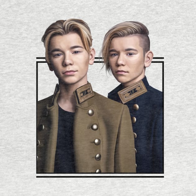 Marcus and Martinus drawing by daddymactinus